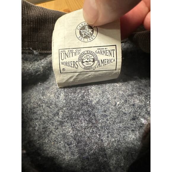 Vintage Carhartt J01 BLK Detroit Blanket Lined Jacket Size 48 Tall - Picture 8 of 13